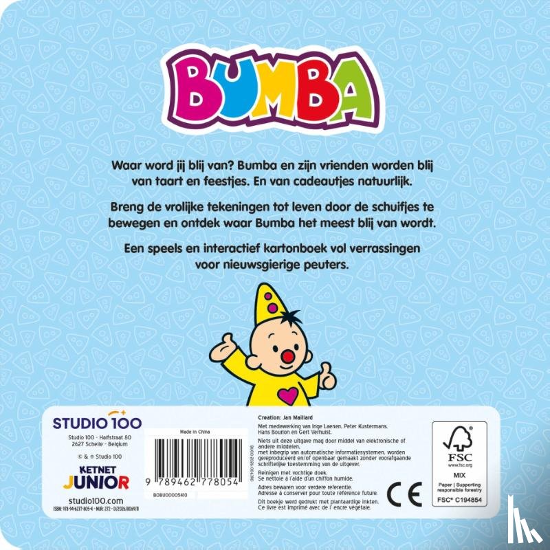Laenen, Inge - Bumba : kartonboek met schuifjes - Kleine gelukjes