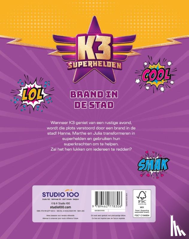 Wyers, Emma - K3 : leesboek - Superhelden