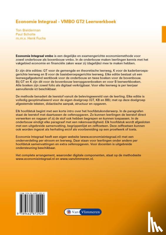Bielderman, Ton, Scholte, Paul - Economie Integraal vmbo GT 2