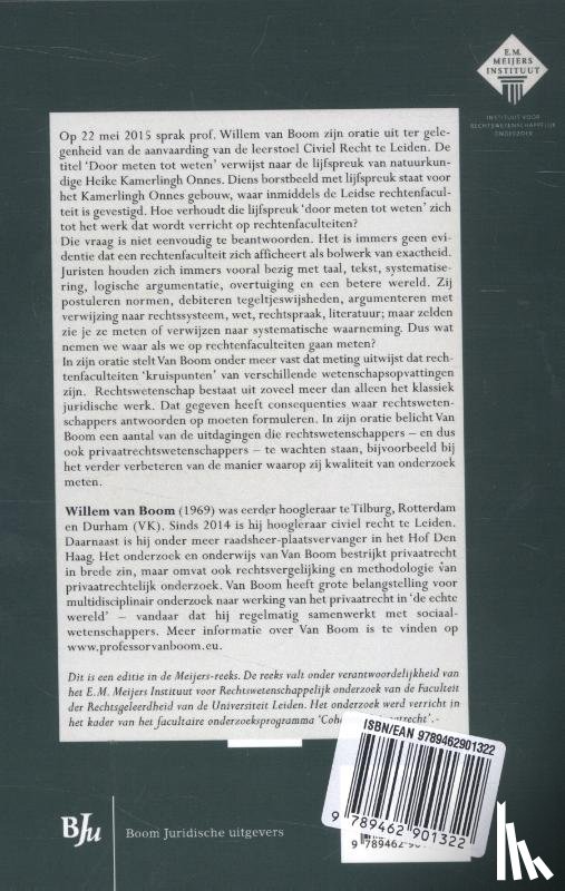 Boom, Willem van - Door meten tot weten