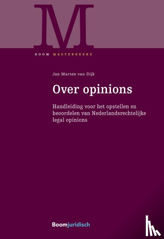 Dijk, Jan Marten van - Over opinions
