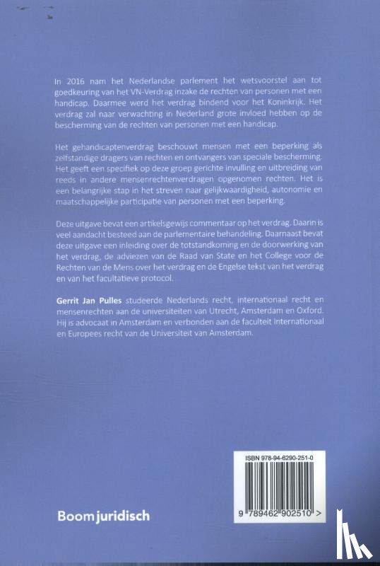 Pulles, Gerrit Jan - VN Gehandicaptenverdrag