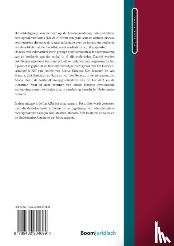 Haseth, M.E.B. de - Landsverordening administratieve rechtspraak Aruba