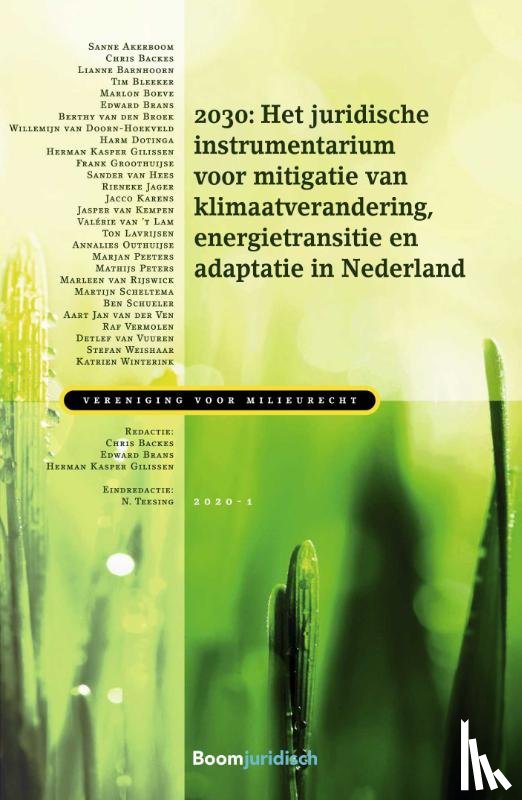  - 2030: Het juridische instrumentarium voor mitigatie van klimaatverandering, energietransitie en adaptatie in Nederland