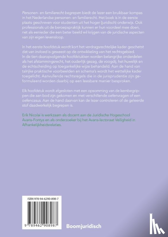 Nicolai, E.J. - Personen- en Familierecht begrepen