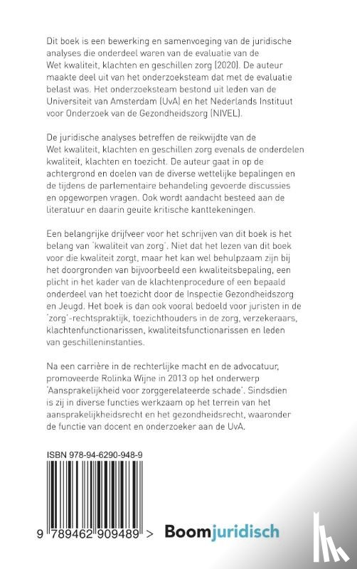 Wijne, R.P. - De wet kwaliteit, klachten en geschillen zorg