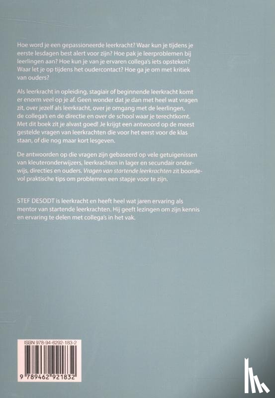 Desodt, Stef - Vragen van startende leerkrachten