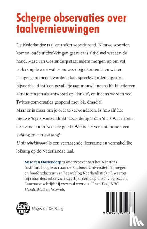 Oostendorp, Marc van - U als scheldwoord