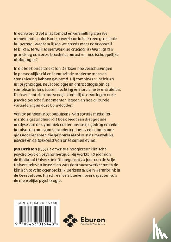 Derksen, Jan - Persoonlijkheid, hechting en narcisme in een veranderende wereld
