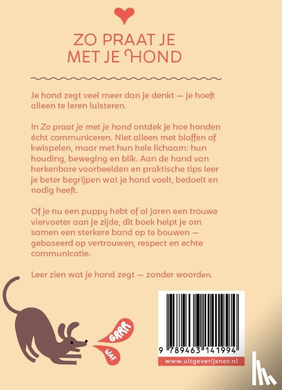 Piers, Annemarieke - Zo praat je met je hond