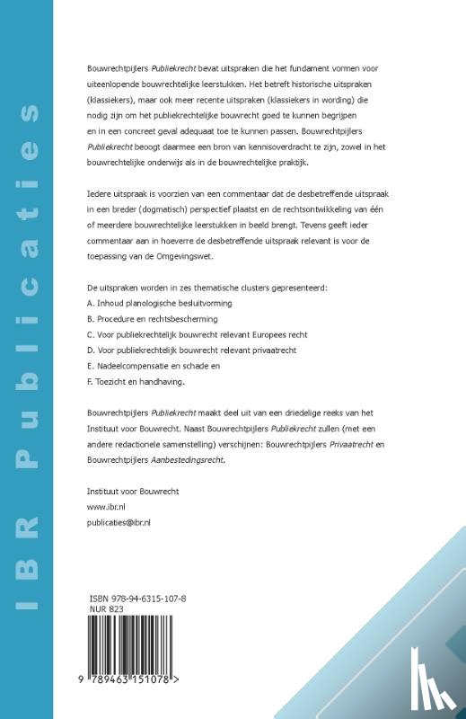  - Bouwrechtpijlers Publiekrecht