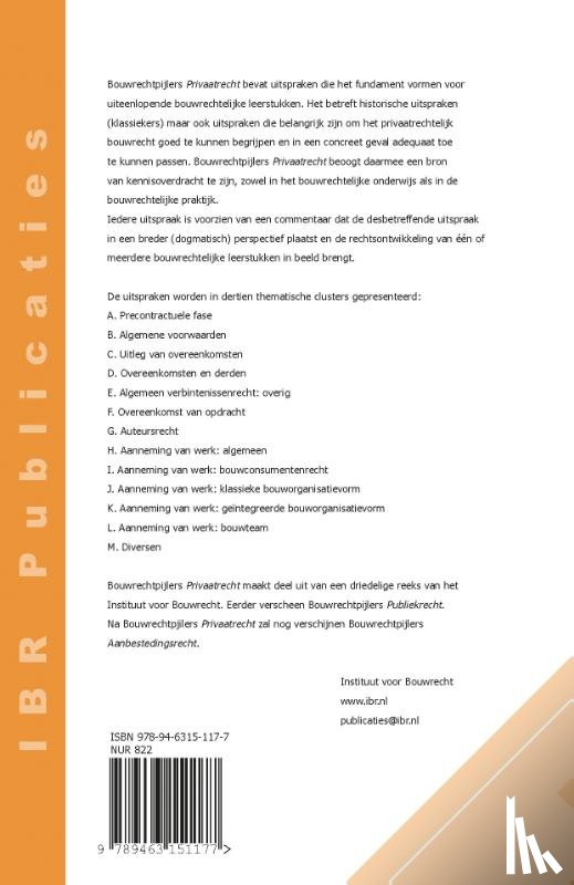  - Bouwrechtpijlers Privaatrecht