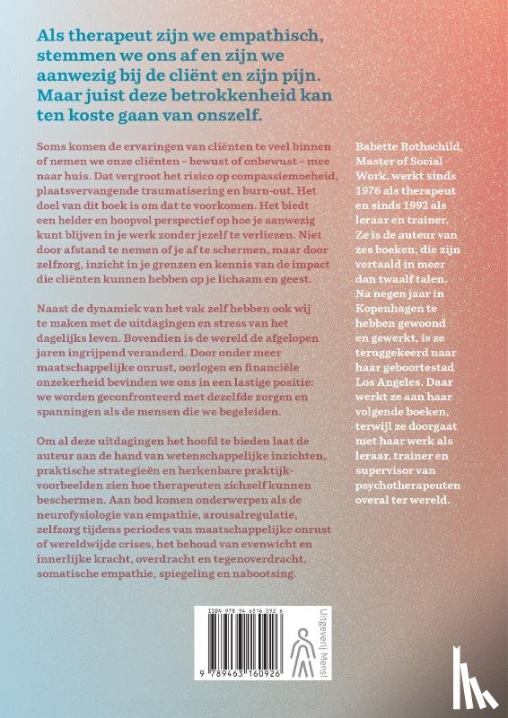 Rothschild, Babette - Therapeut, vergeet jezelf niet!