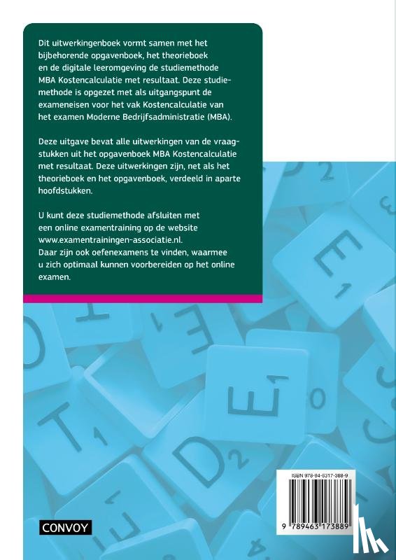 Faber, S.M. - MBA Kostencalculatie met resultaat