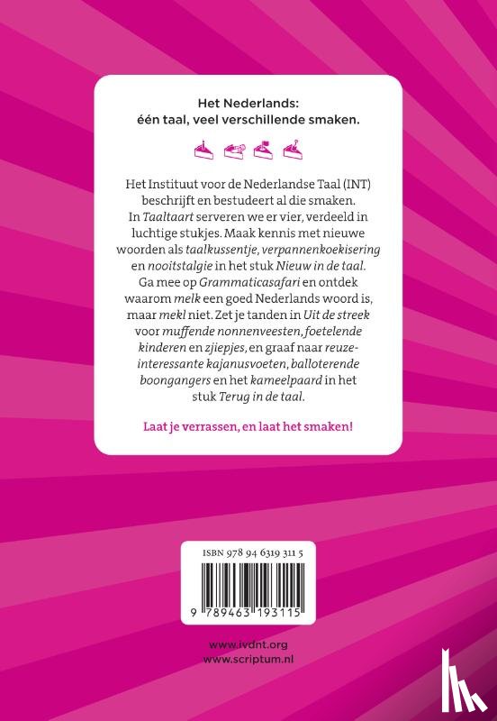 Bonth, Roland de, Landsbergen, Frank, Tier, Veronique De, Verheij, Boukje, Waszink, Vivien - Taaltaart