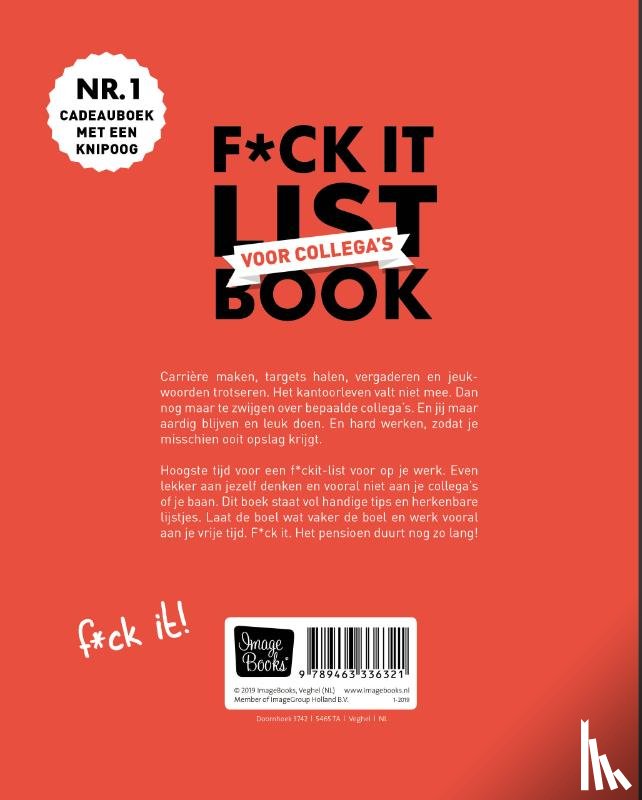 Jacob & Haver - F*ck it list book voor collega’s