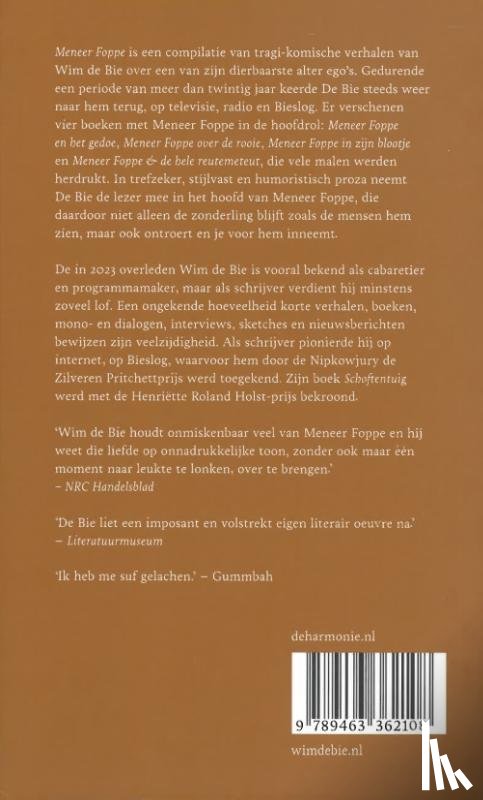 Bie, Wim de - Meneer Foppe