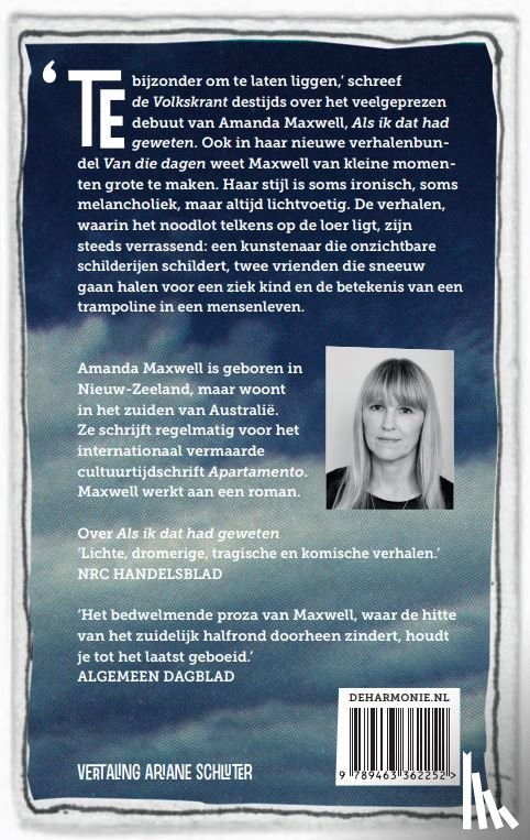 Maxwell, Amanda - Van die dagen