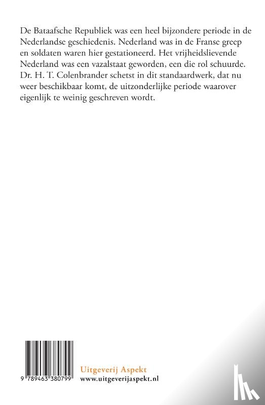 Colenbrander, H.T. - De Bataafsche Republiek