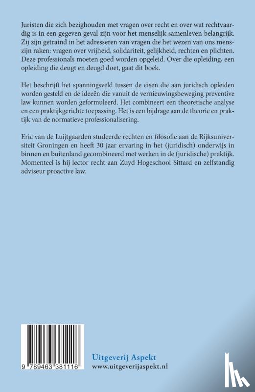 Luijtgaarden, Eric van de - Preventive law