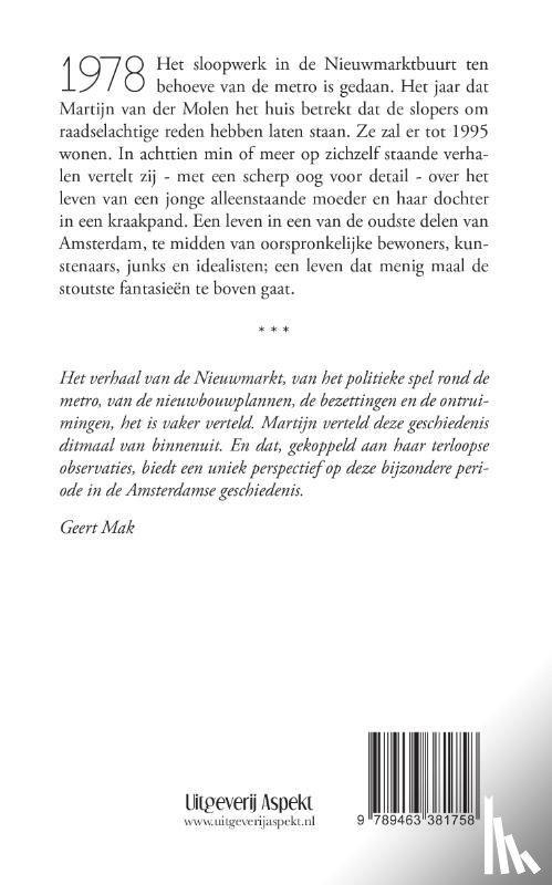 Molen, Martijn van der - Berichten uit een Amsterdams kraakhuis 1978-1995
