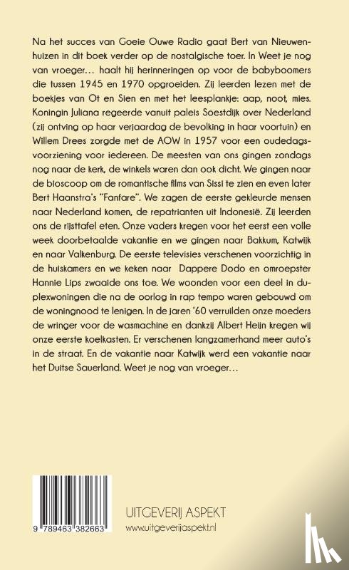 Nieuwenhuizen, Bert van - Weet je nog van vroeger?
