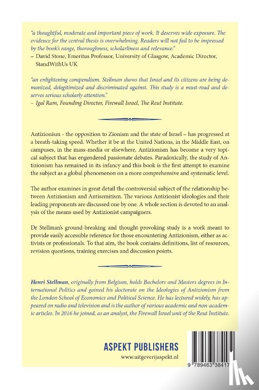 Stellman, Henri Dr. - What is Antizionisme?