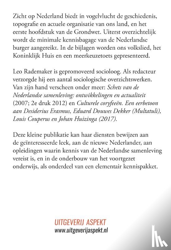 Rademaker, Leo - Zicht op Nederland Grootletterboek