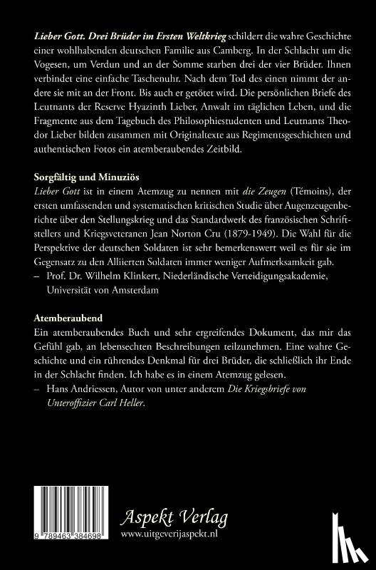 Latten, Bob, Janssen, Rob - Lieber Got. Drei Brüder im Ersten Weltkrieg