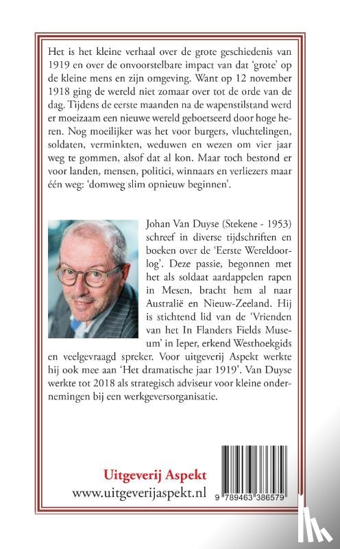Duyse, Johan Van - 1919, een jaar van (on)vrede