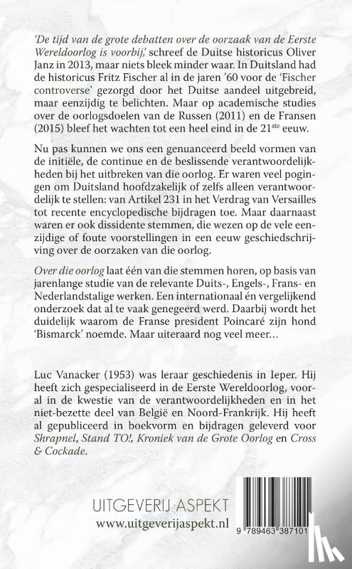 Vanacker, Luc - Over die oorlog