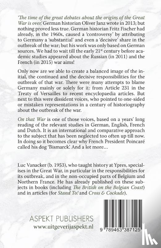 Vanacker, Luc - On That War