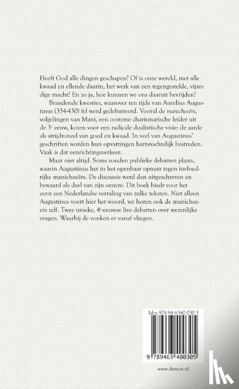 Augustinus, Aurelius - Debatten over God en wereld