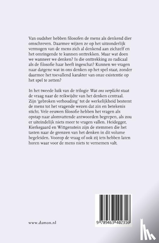 Verstrynge, Karl - Essay over denken en existentie