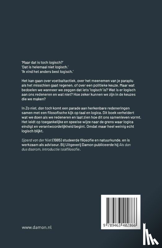 Niet, Sjoerd van der - Zo niet, dan toch