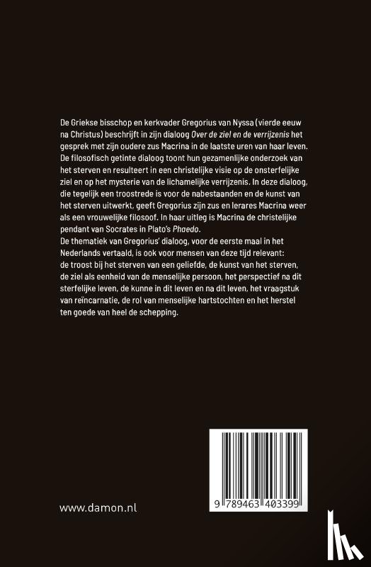 Nyssa, Gregorius van - Over de ziel en de verrijzenis