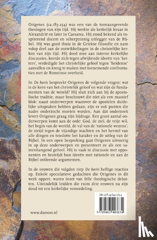 Origenes - De Basis