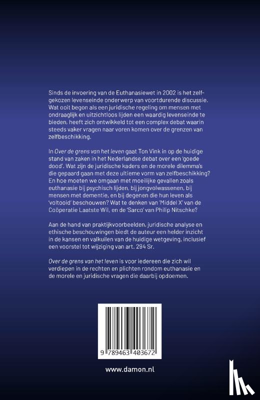 Vink, Ton - Over de grens van het leven
