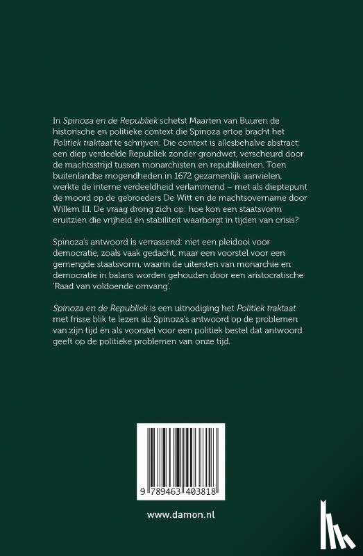 Buuren, Maarten van - Spinoza en de Republiek