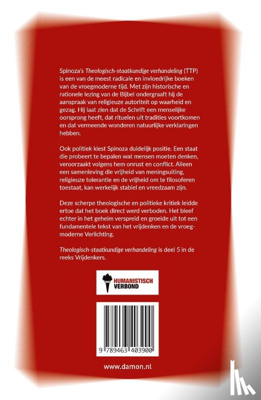 Spinoza, Israel, Jonathan - Theologisch-staatkundige verhandeling