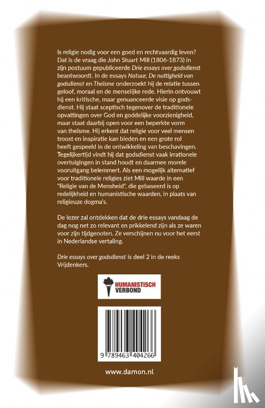 Mill, John Stuart - Drie essays over godsdienst
