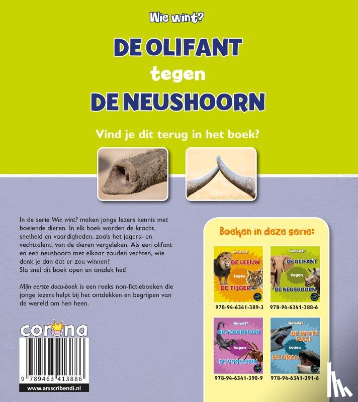 Thomas, Isabel - De olifant tegen de neushoorn