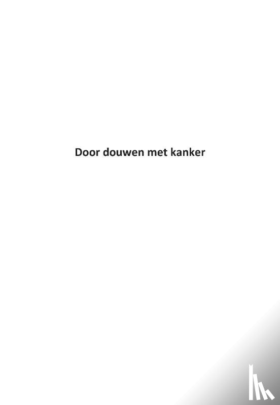 Link, Joke - Door douwen met kanker