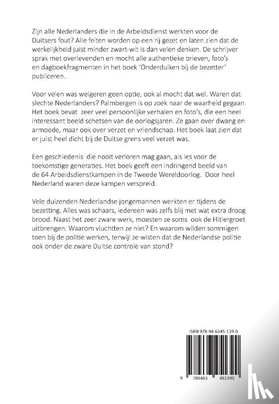 Palmbergen, P.H. - Onderduiken bij de bezetter