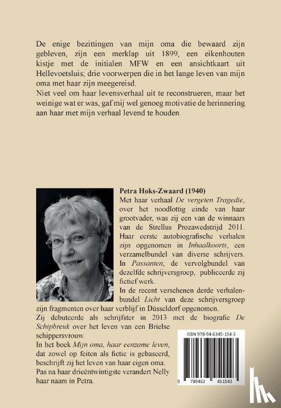 Hoks-Zwaard, P.M. - Mijn oma, haar eenzame leven