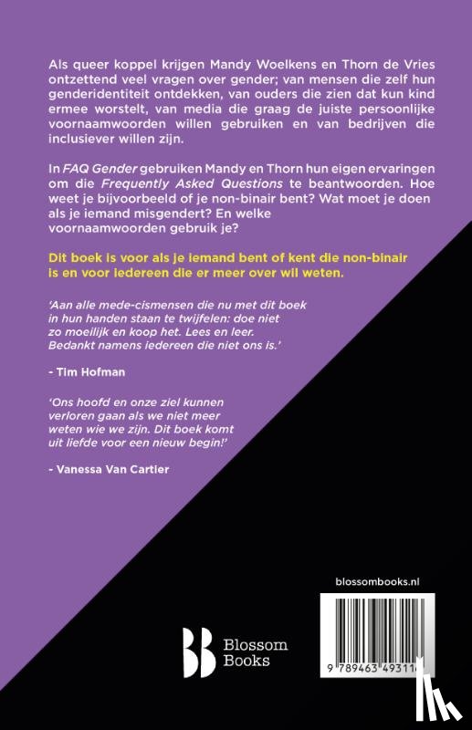 Woelkens, Mandy, Vries, Thorn de - FAQ Gender