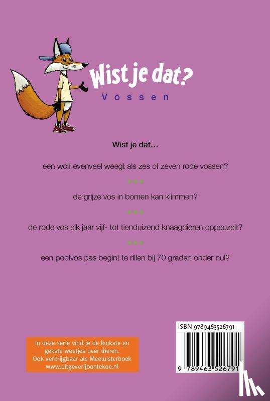 Bergeron, Alain, Quitin, Michel - Wist je dat? - Vossen