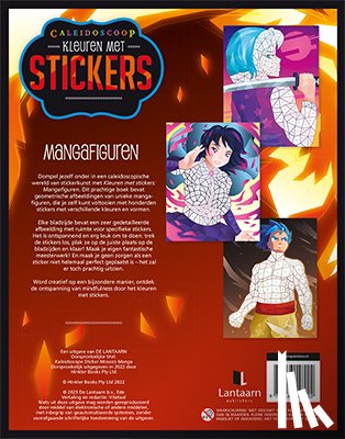  - Kleuren met stickers - Mangafiguren
