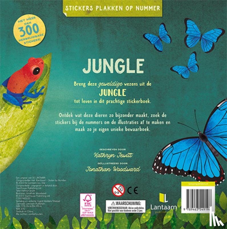  - Stickers plakken op nummer - Jungle