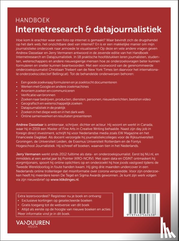 Dasselaar, Andrew, Vermanen, Jerry - Handboek Internetresearch & datajournalistiek, 7e editie